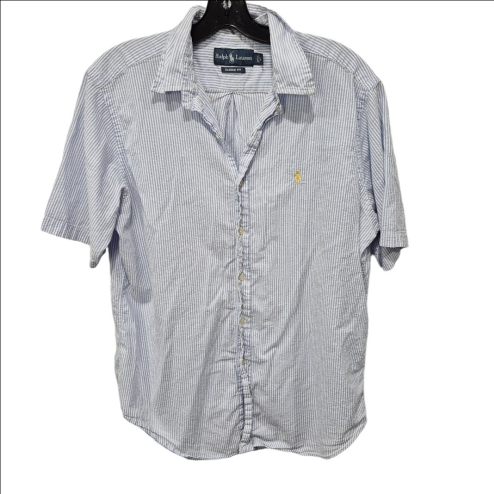 Ralph Lauren Classic Fit Cotton Button Up Short Sleeve Shirt
